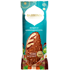 "BAHROMA" эскимо пломбир халва в двойном шоколаде